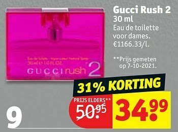 gucci rush aanbieding kruidvat